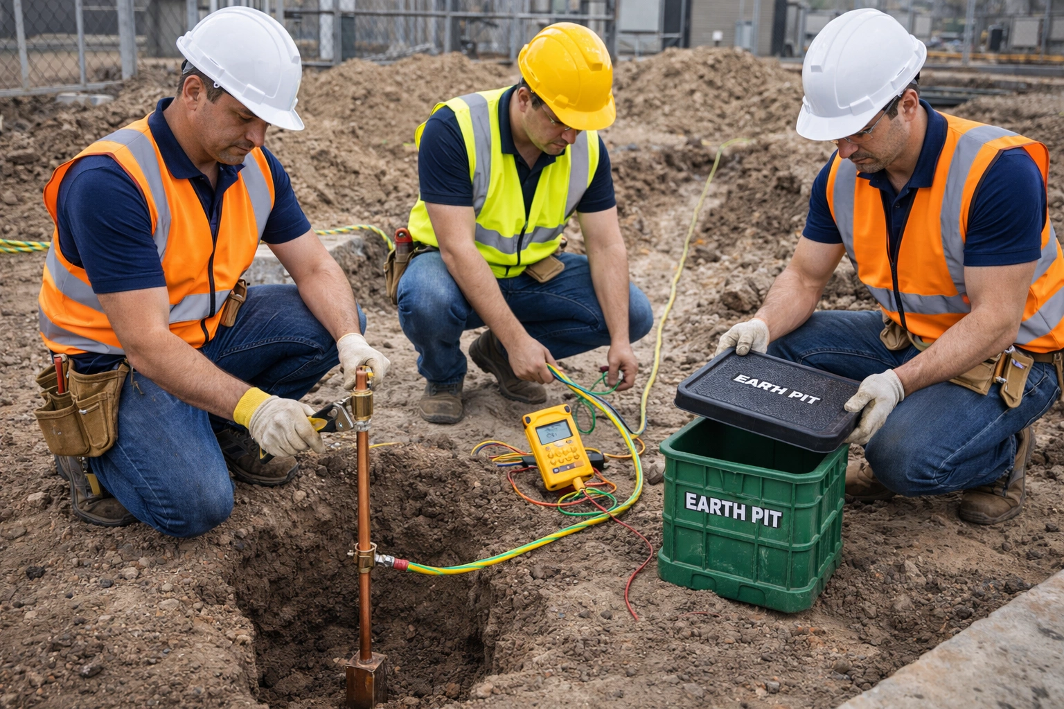 Ground Earth Pit System Installation