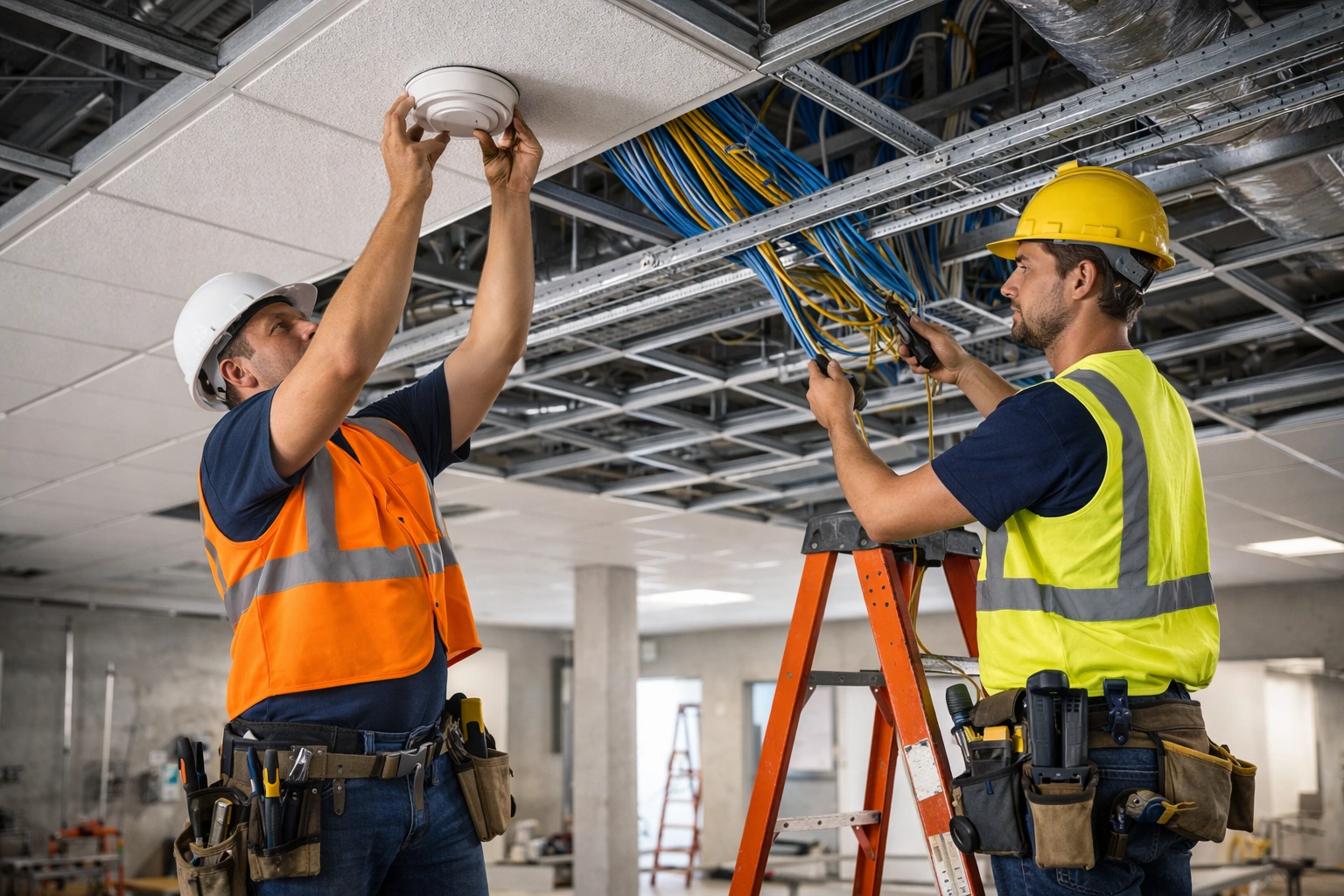 Smoke Detector Cabling Work